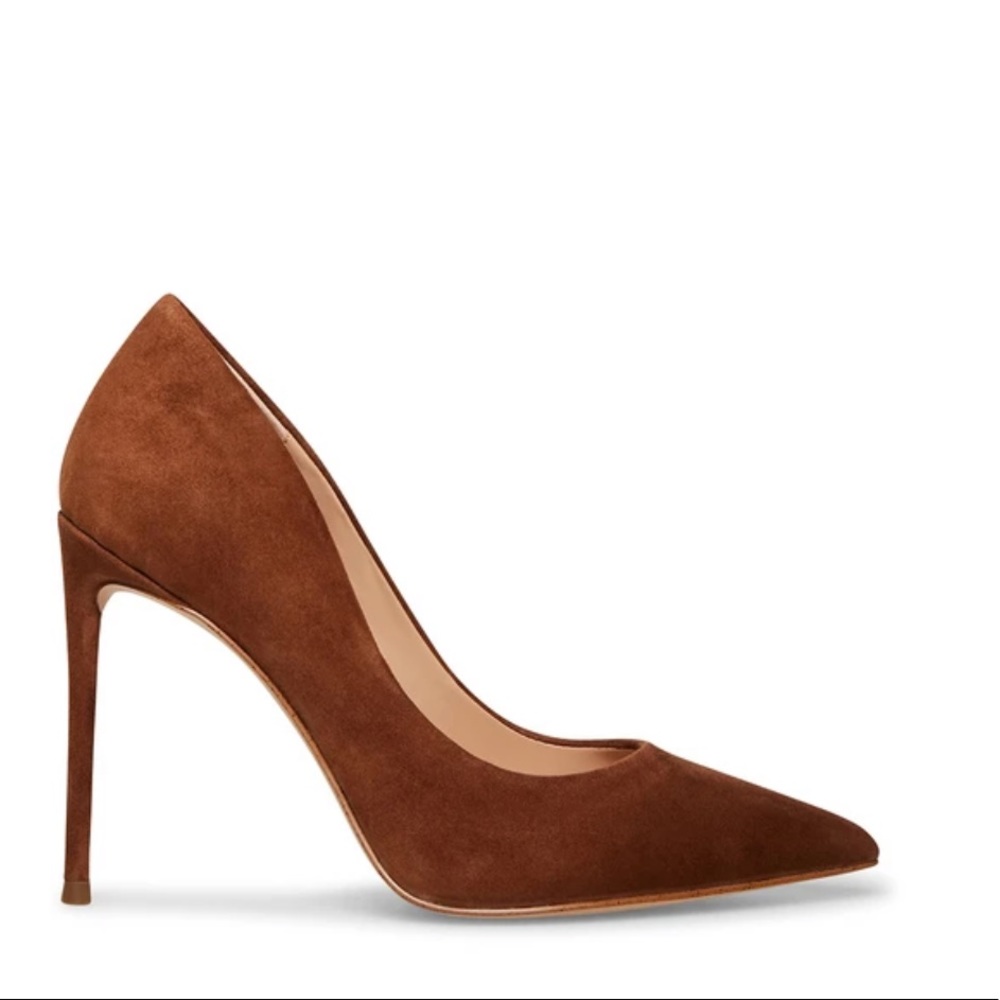 Steve Madden Vala Pump in Brown Suede
